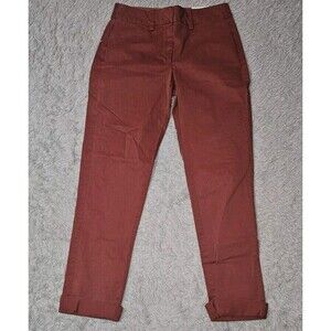 Lands End Burnt Orange Straight Leg Fit Size 2 Chino New Business Casual Work